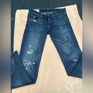 Ralph Lauren Blue Distressed Women's Jeans